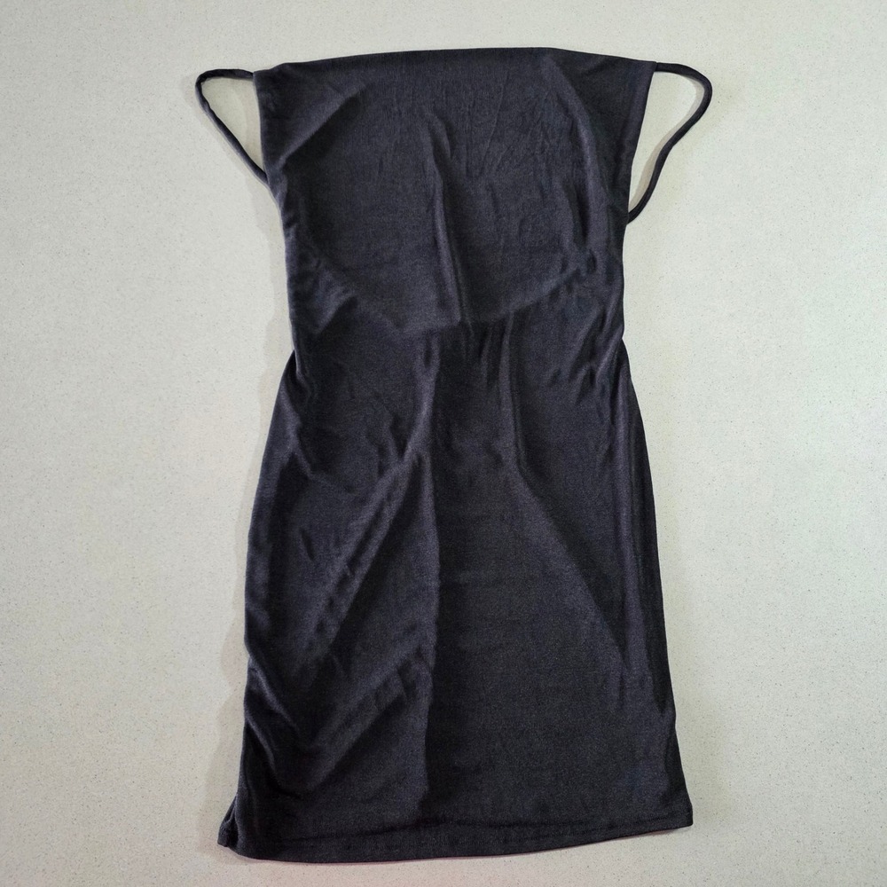 Wearever Womens Black Cowl Neck Open Back Bodycon Mini Dress Size Medium
